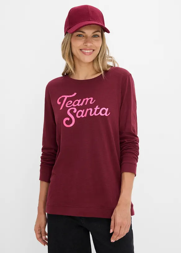 L&aring;ng&auml;rmad T-shirt i ekologisk bomull, bonprix