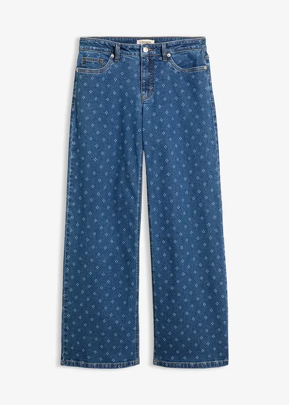 Wide Leg-jeans, Mid Waist, bonprix