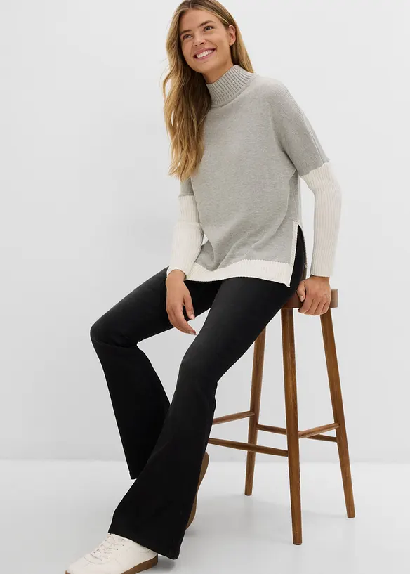 V&auml;rmande jeggings, High Waist, med bekv&auml;m midja, bonprix