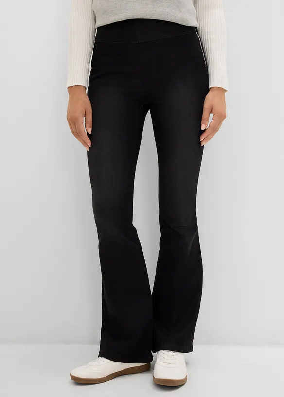 V&auml;rmande jeggings, High Waist, med bekv&auml;m midja, bonprix
