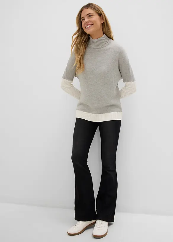 V&auml;rmande jeggings, High Waist, med bekv&auml;m midja, bonprix