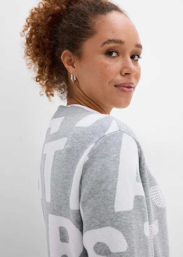 Finstickad cardigan, bonprix
