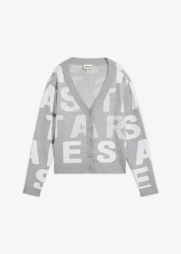 Finstickad cardigan, bonprix