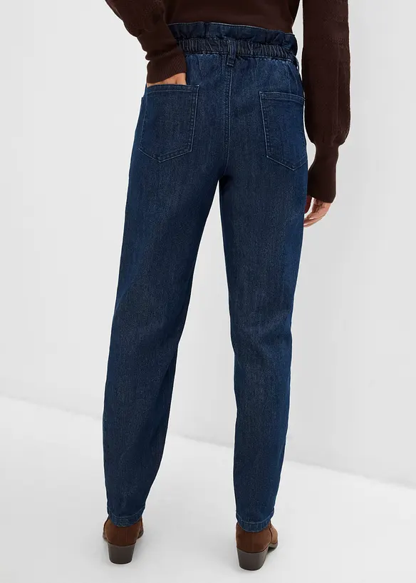 Mom-jeans High Waist, med bekv&auml;m midja, bonprix