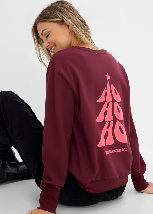 Oversizesweatshirt i mjuk bomullsmix, bonprix