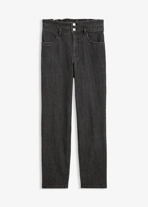 Mom-jeans High Waist, med bekv&auml;m midja, bonprix