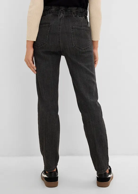 Mom-jeans High Waist, med bekv&auml;m midja, bonprix