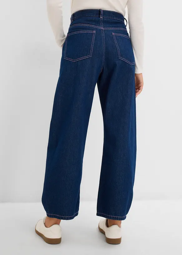 Barrel-jeans med High Waist, bonprix