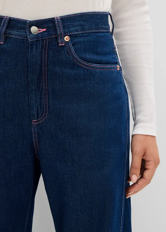 Barrel-jeans med High Waist, bonprix