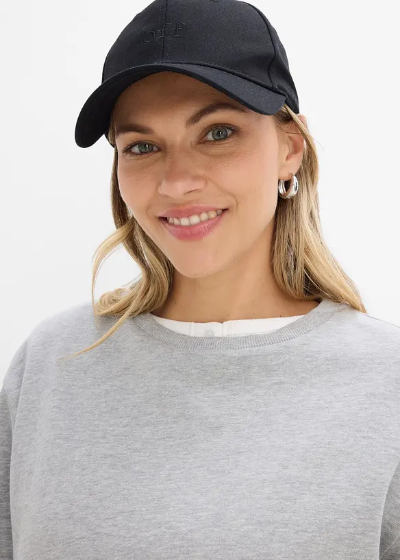 Oversizesweatshirt i mjuk bomullsmix, bonprix