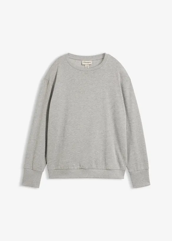 Oversizesweatshirt i mjuk bomullsmix, bonprix