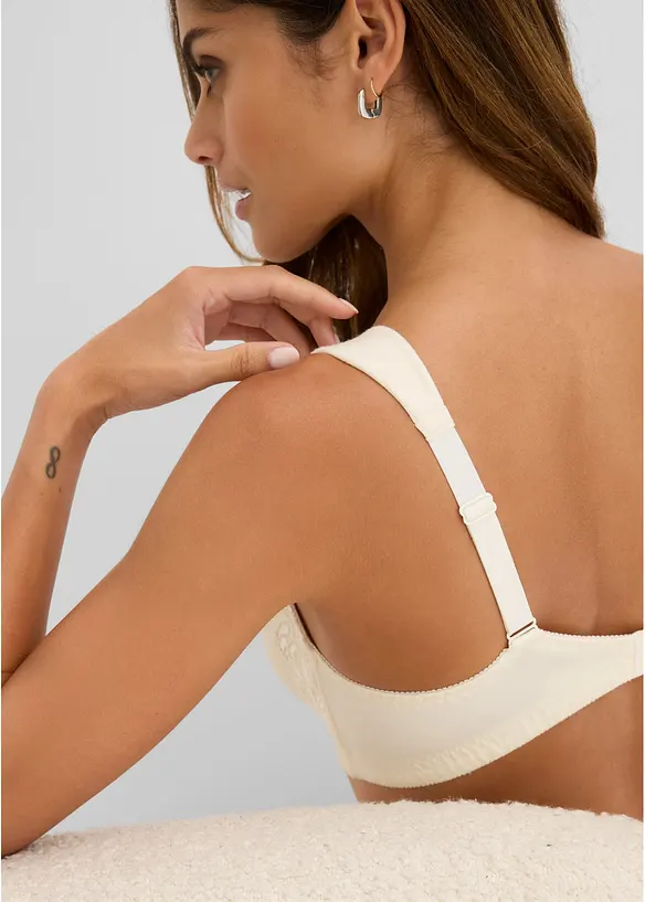 BH utan bygel, med bomull (2-pack), bonprix