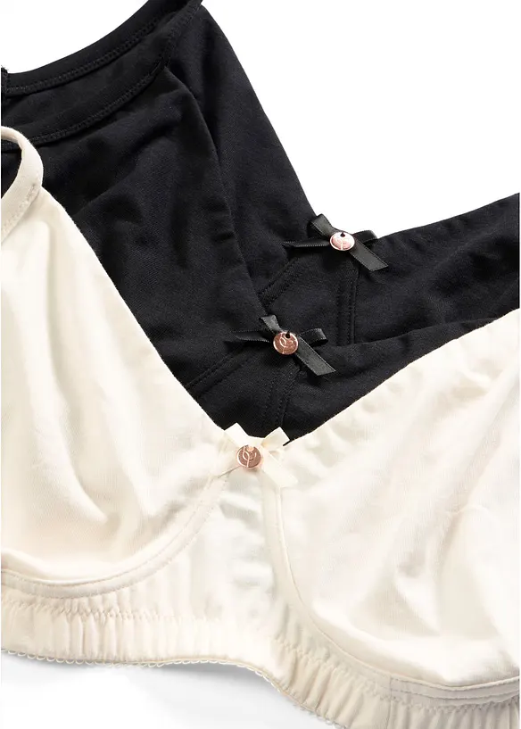 T-shirtbeh&aring; utan bygel, med ekologisk bomull (3-pack), bonprix