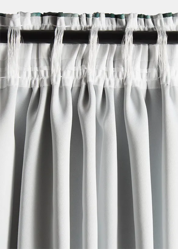 M&ouml;rkl&auml;ggande gardinl&auml;ngd med &aring;tervunnen polyester (1-pack), bonprix