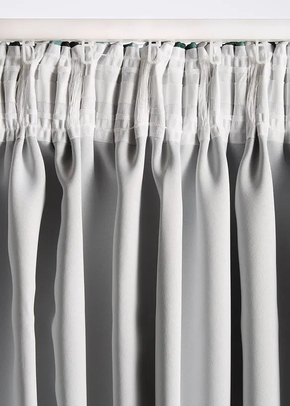 M&ouml;rkl&auml;ggande gardinl&auml;ngd med &aring;tervunnen polyester (1-pack), bonprix