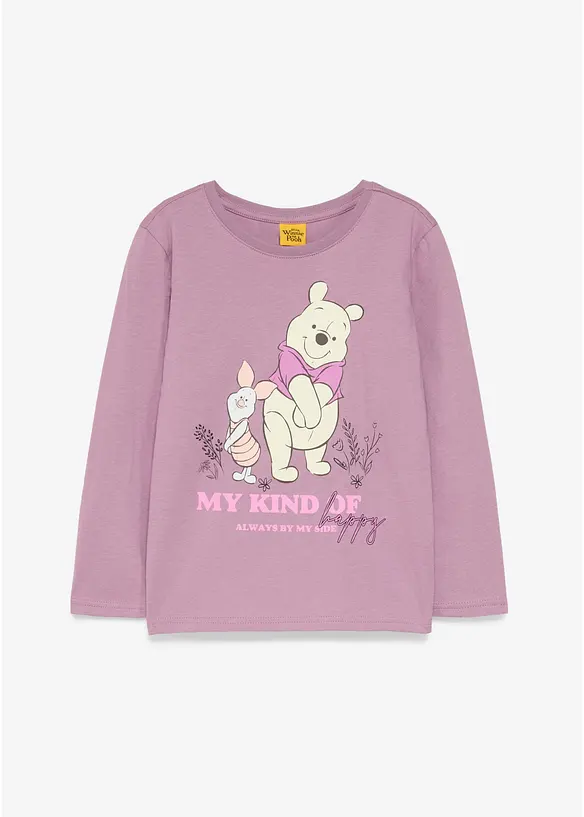 L&aring;ng&auml;rmad topp i bomull med Nalle Puh-tryck, Winnie The Pooh