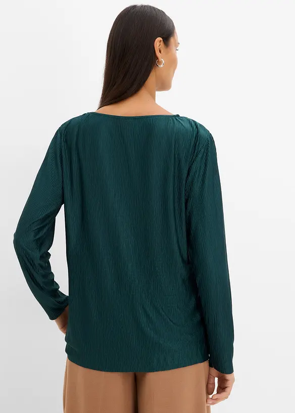 L&aring;ng&auml;rmad topp med struktureffekter, bonprix