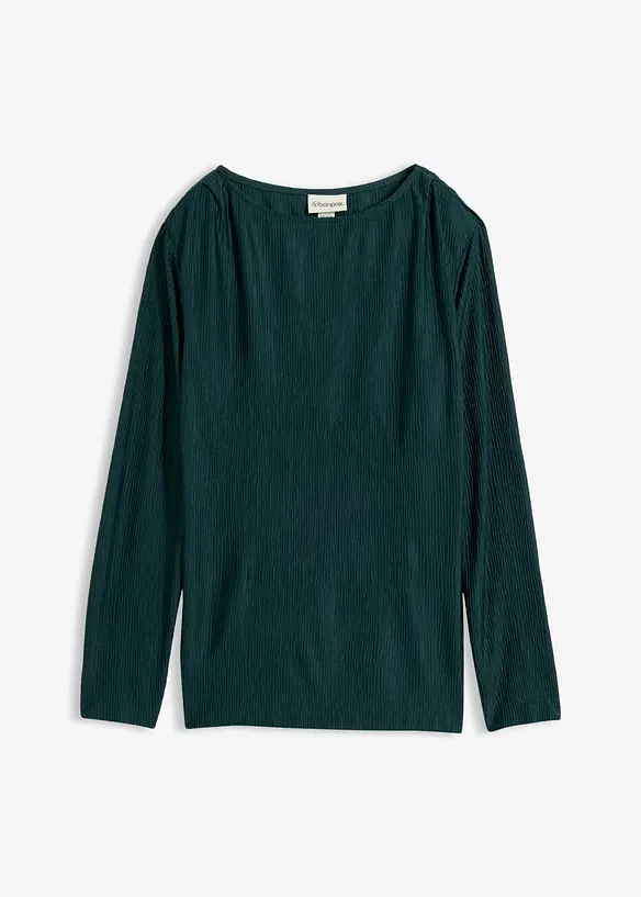 L&aring;ng&auml;rmad topp med struktureffekter, bonprix