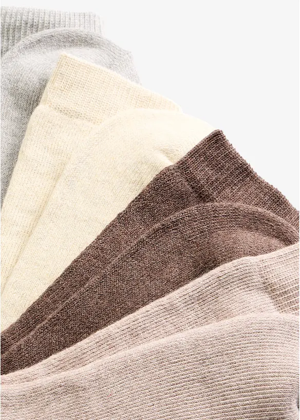 Fodrade frott&eacute;strumpor med ekologisk bomull (4-pack), bonprix