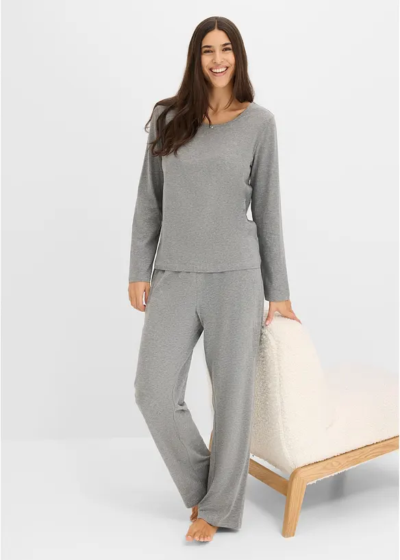 Pyjamas med bomull (4 delar), bonprix