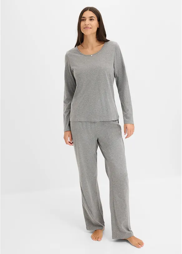 Pyjamas med bomull (4 delar), bonprix