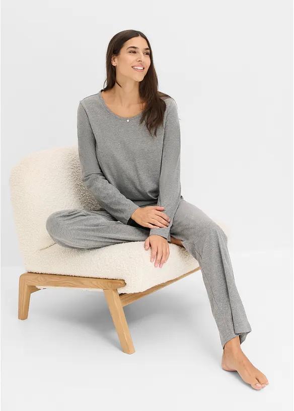 Pyjamas med bomull (4 delar), bonprix