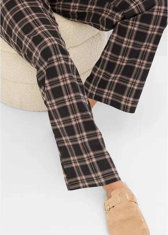 Sk&ouml;n sweatshirt med flanellbyxa, bonprix