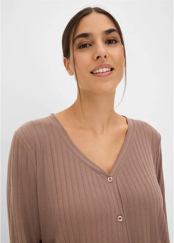 Mysdress i mjuk pointellejersey, bonprix