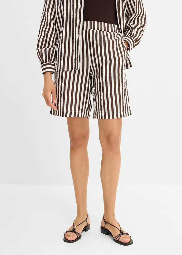 Shorts i bomullsmuslin, bonprix
