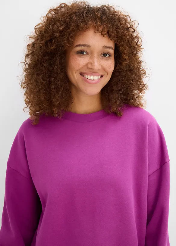 Oversizesweatshirt i ekologisk bomull, bonprix