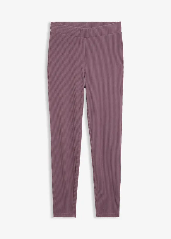 V&auml;rmande leggings med ribbad yta, bonprix