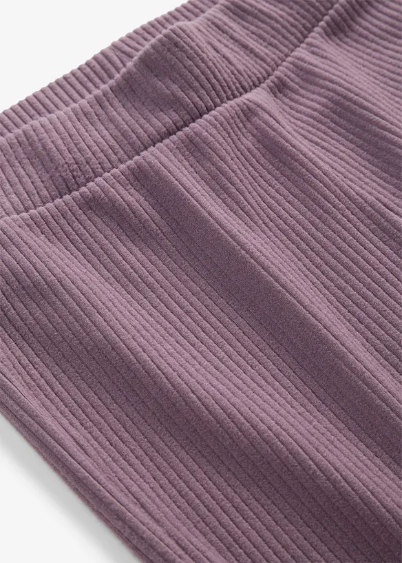 V&auml;rmande leggings med ribbad yta, bonprix