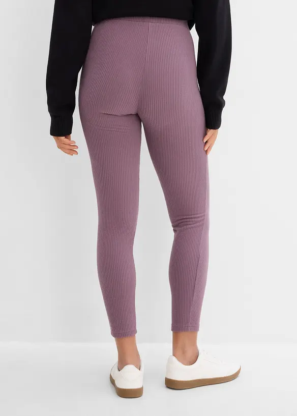 V&auml;rmande leggings med ribbad yta, bonprix