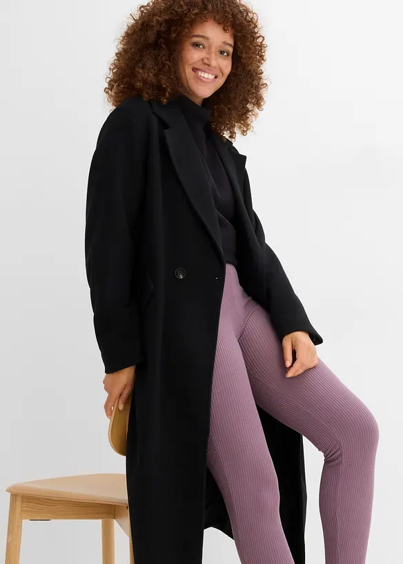 V&auml;rmande leggings med ribbad yta, bonprix