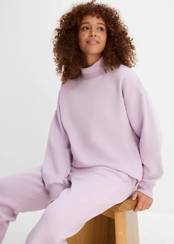 Sweatshirt med polokrage, bonprix