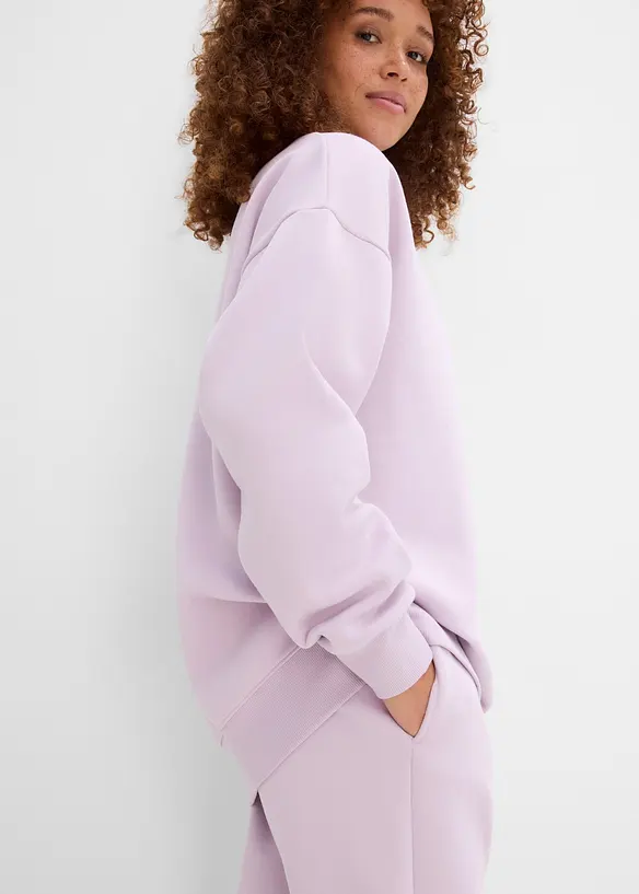 Sweatshirt med polokrage, bonprix