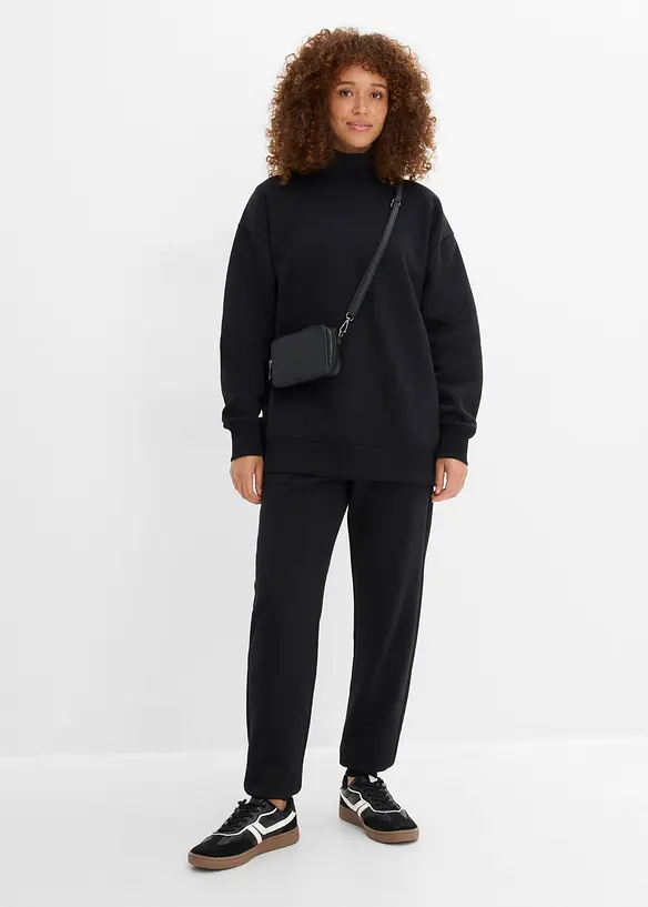 Sweatshirt med polokrage, bonprix