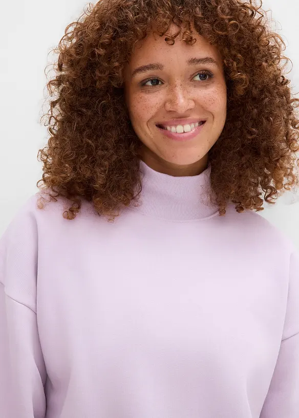 Sweatshirt med polokrage, bonprix