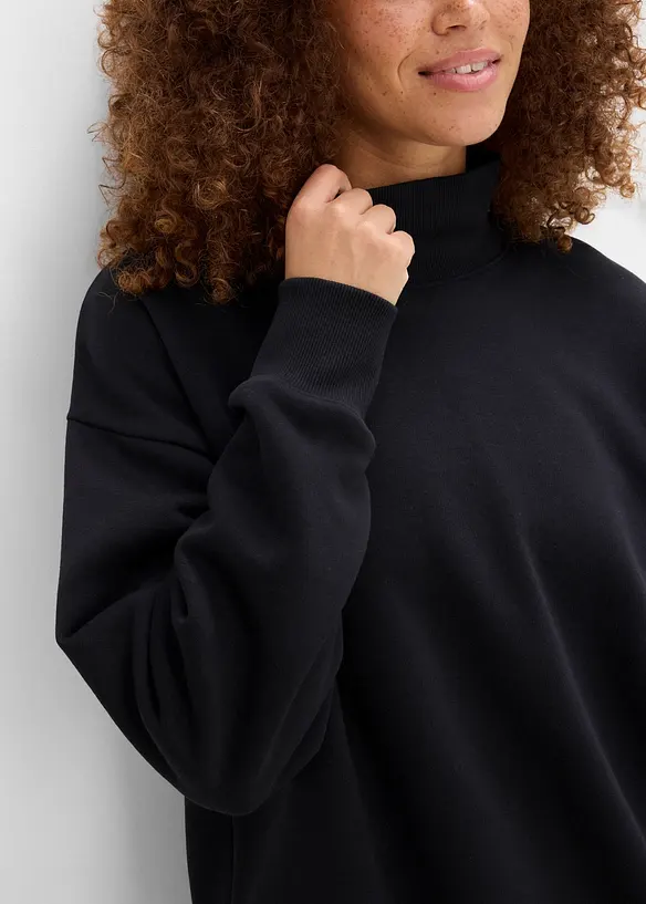 Sweatshirt med polokrage, bonprix