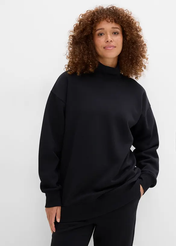Sweatshirt med polokrage, bonprix