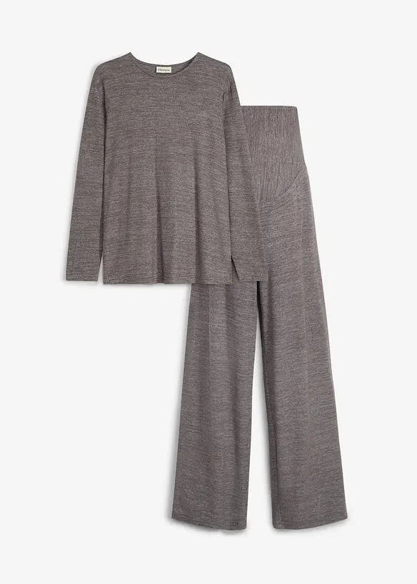 Mamma-/amningsset med topp och byxa (2 delar), bonprix