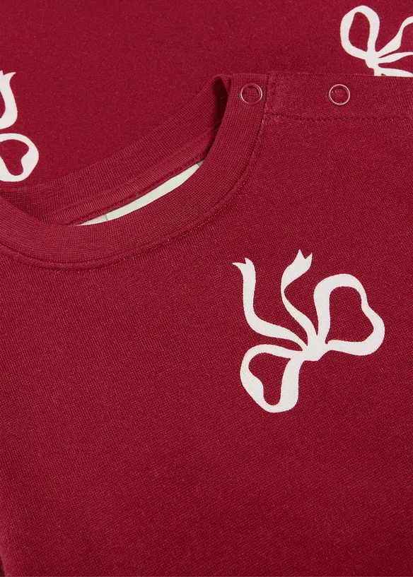 S&ouml;tt set med sweatshirt och leggings i ekologisk bomull (2 delar), bonprix