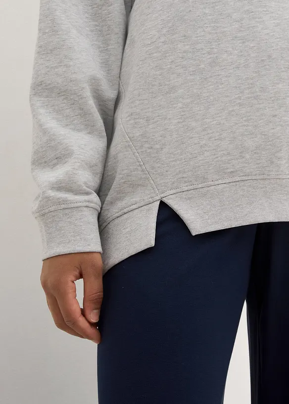 Oversizesweatshirt i bomullsmix, bonprix