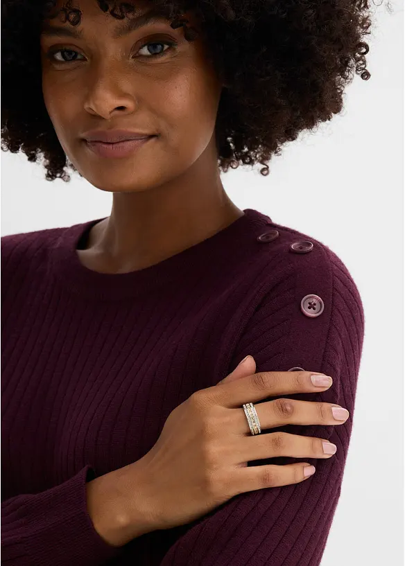 Ring med glaskristaller, bonprix