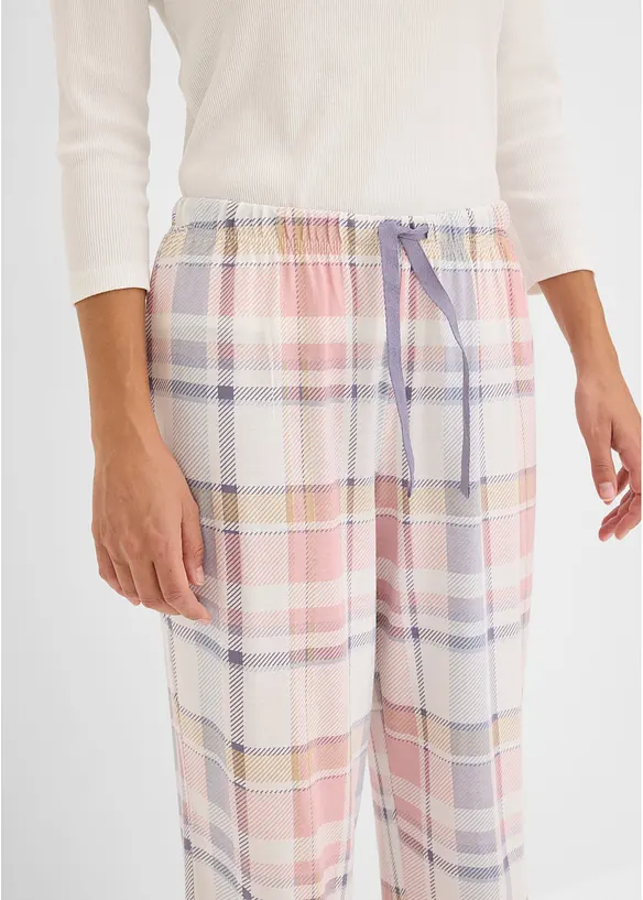 Pyjamasbyxa i flanell (2-pack), bonprix