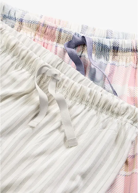 Pyjamasbyxa i flanell (2-pack), bonprix