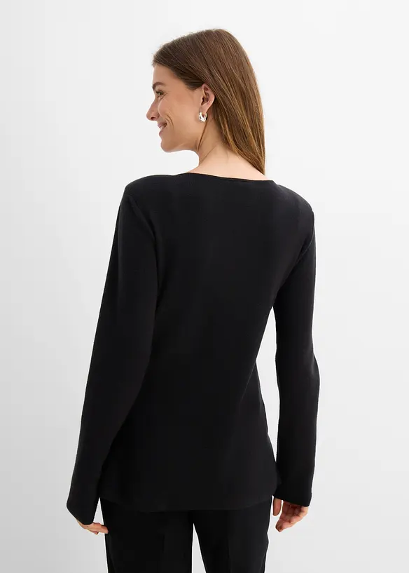 Finstickad cardigan, bonprix