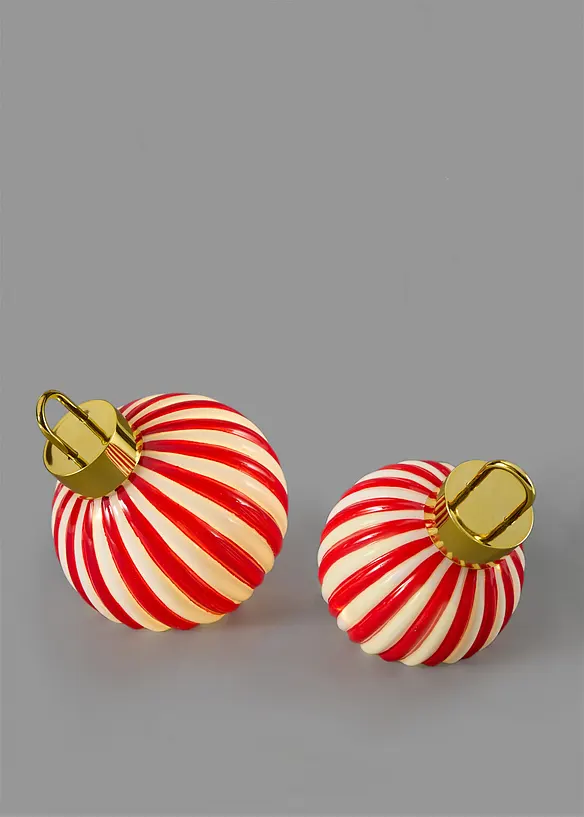 Julgranskulor med LED-belysning (2 delar), bonprix
