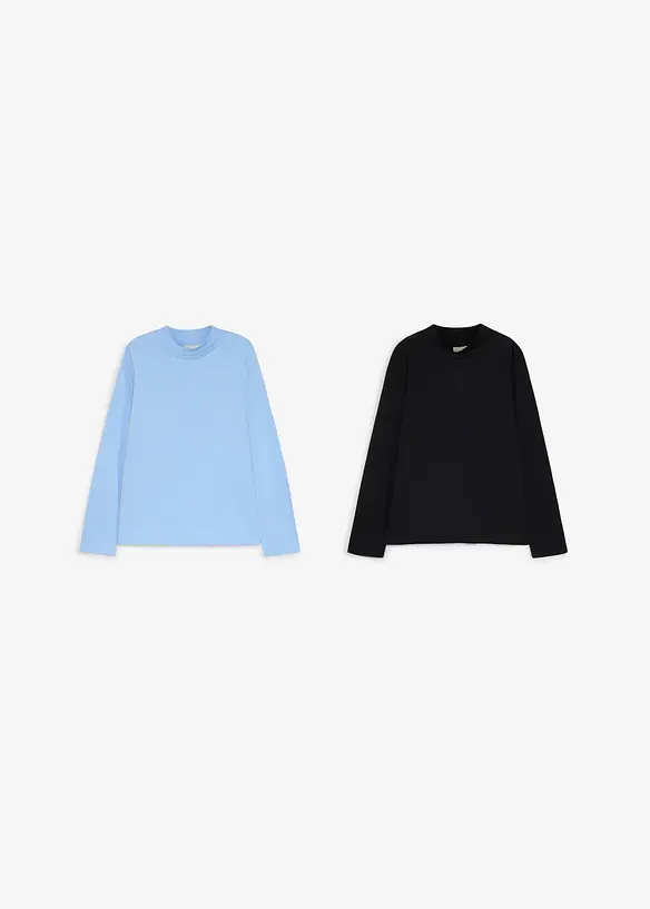 Halvpolo (2-pack), bonprix