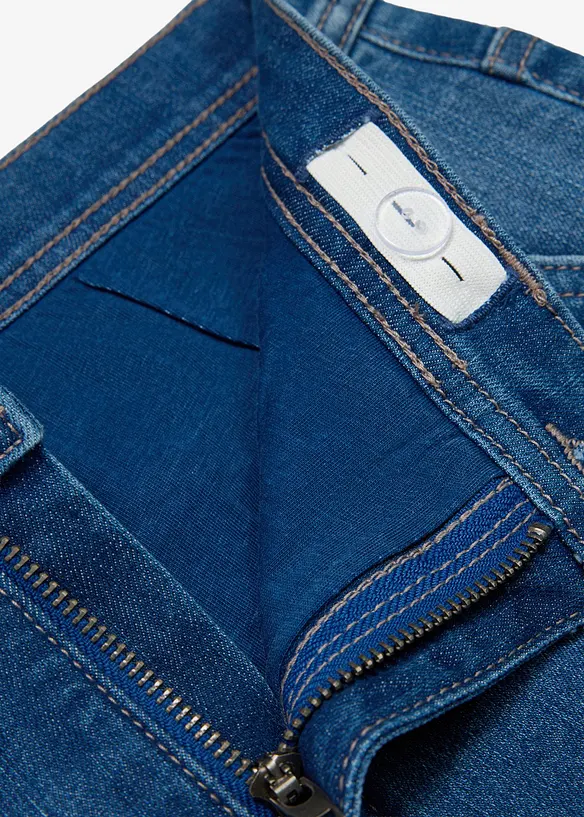 Regular Fit Cargo Jeans med jerseyfoder, bonprix